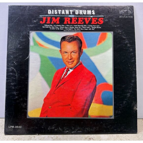 Jim Reeves Distant Drums Country Vinyl LP RCA Mono LPM-3542 - Picture 4 of 7